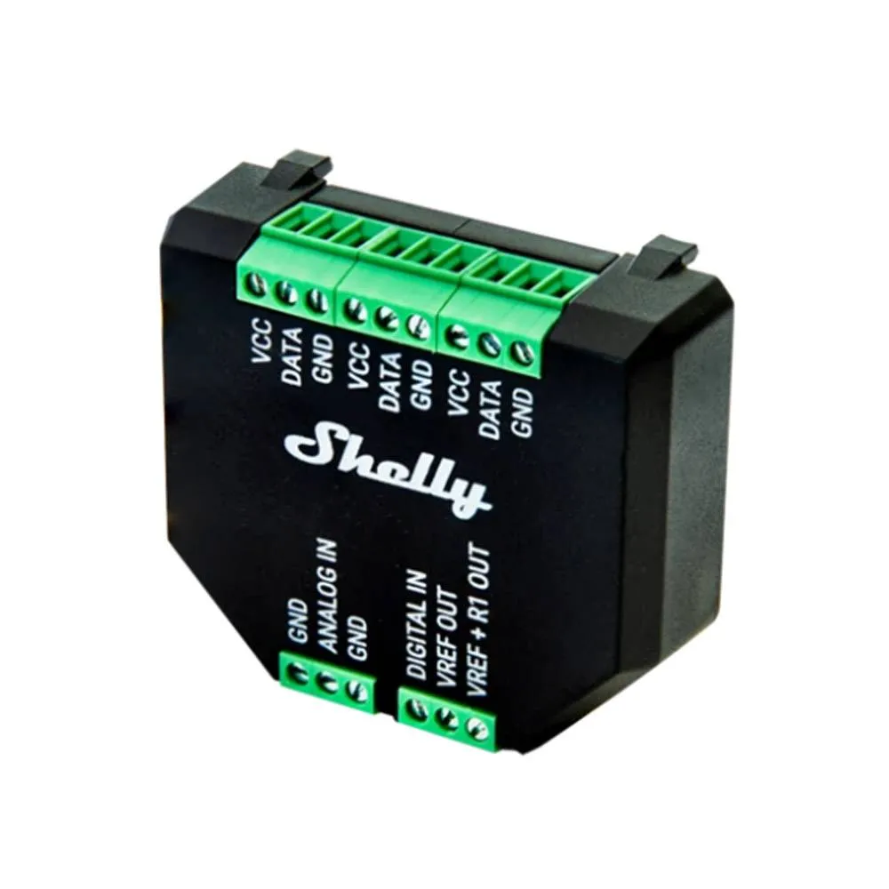 Módulo AddOn Shelly P/sensores de Estado e Temperatura - Shelly Plus