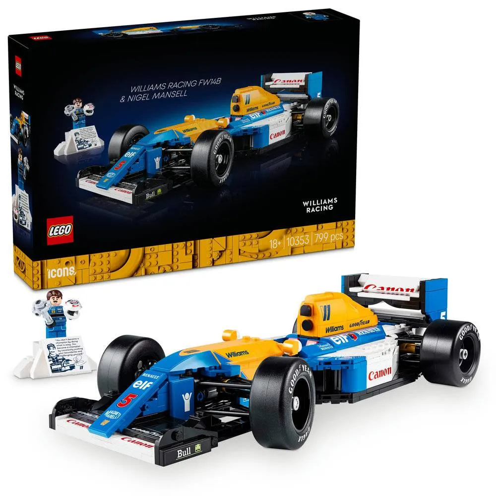 Lego Icons Williams Racing FW-14B Nigel Mansell Fórmula 1- 10353