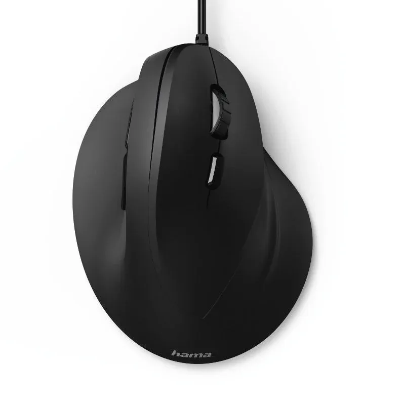 Hama EMC-500 Rato Ótico Ergonómico 1800DPI Preto