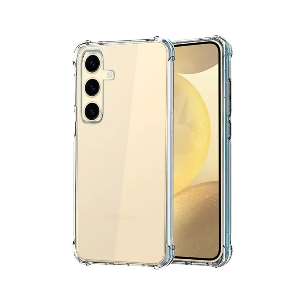 Capa Silicone Reforçado Samsung Galaxy S24 Plus Transparente