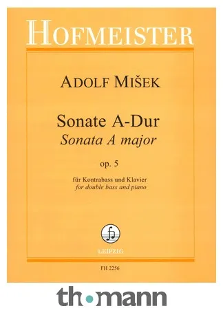 Friedrich Hofmeister Verlag Mišek Sonate op. 5 Kontrabass