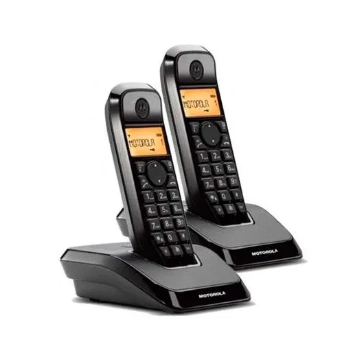 Telefone Fixo Sem Fios Motorola S1202 Duo Preto