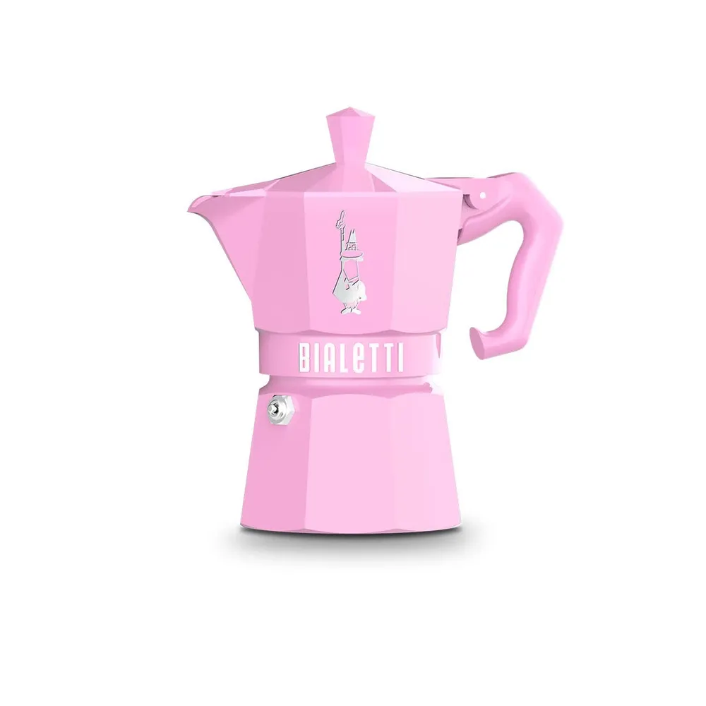 Cafeteira Italiana Bialetti Moka Exclusivo Rosa 3T
