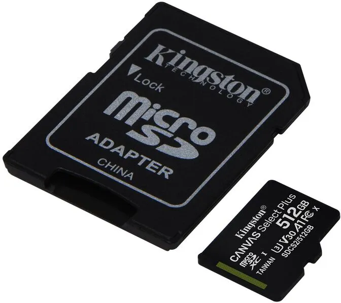Cartão Kingston Canvas Select Plus MicroSDHC UHS-I A1 512GB