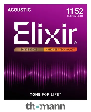 Elixir Nanoweb Custom Light Acoustic