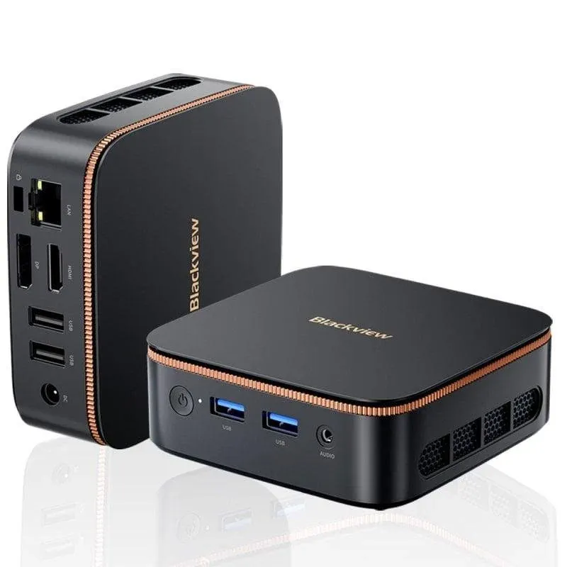 Mini PC Blackview MP20 AMD Ryzen 3 3300U 8GB 256GB SSD Radeon Vega 6 Windows 11 Pro Preto