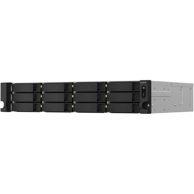 QNAP TS-1264U-RP-8G NAS 12 Baías 2x2.5GbE Preto