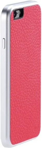Capa iPhone 6, 6s, 7, 8 JUST MOBILE AluFr Leather Rosa