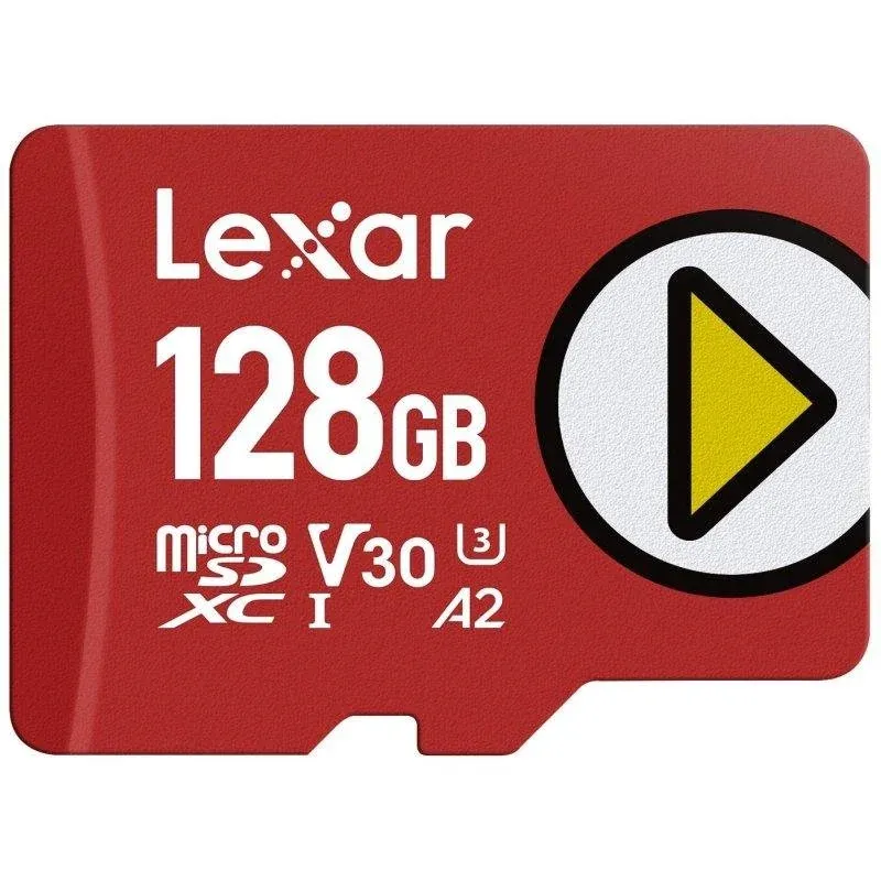 MicroSDXC Lexar 128 GB UHS-I U3 V30 A2 205 MB/s 140 MB/s Vermelha