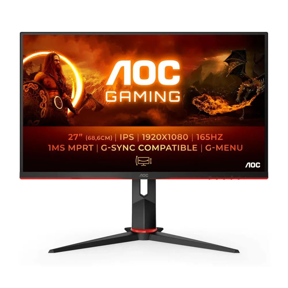 Monitor AOC 27G2SPU/BK 27" IPS FHD 165Hz Preto