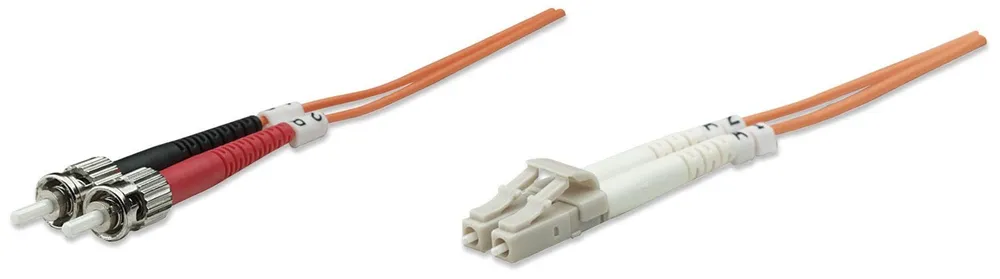 Intellinet Fiber Optic Patch Cable, OM2, LC/ST, 1m, Orange 470360