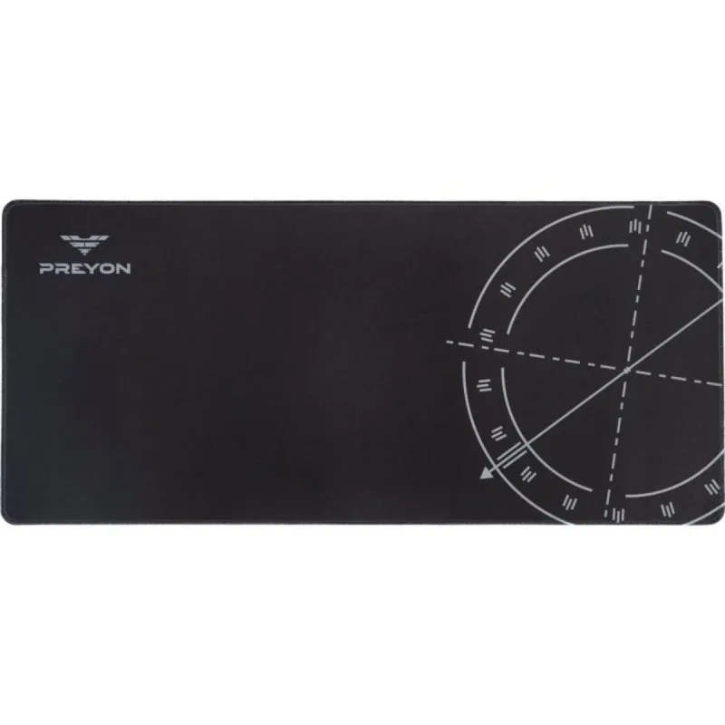 PREYON Falcon Speed XL Tapete Gaming 900x400x3mm em Tecido Impermeável Antiderrapante com Margens Cosidas