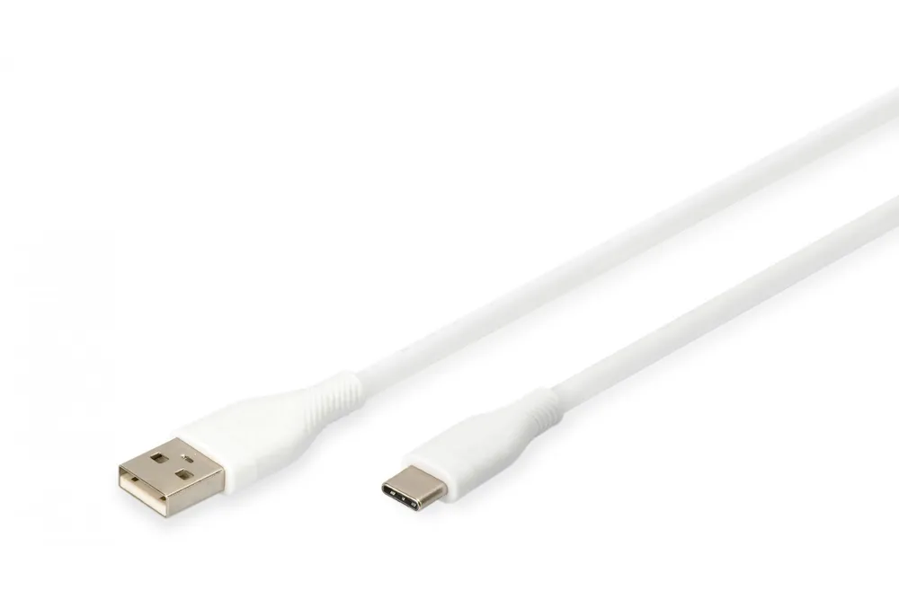 Cabo de alimentação de silicone USB-A para USB-C AK-300340-005-W