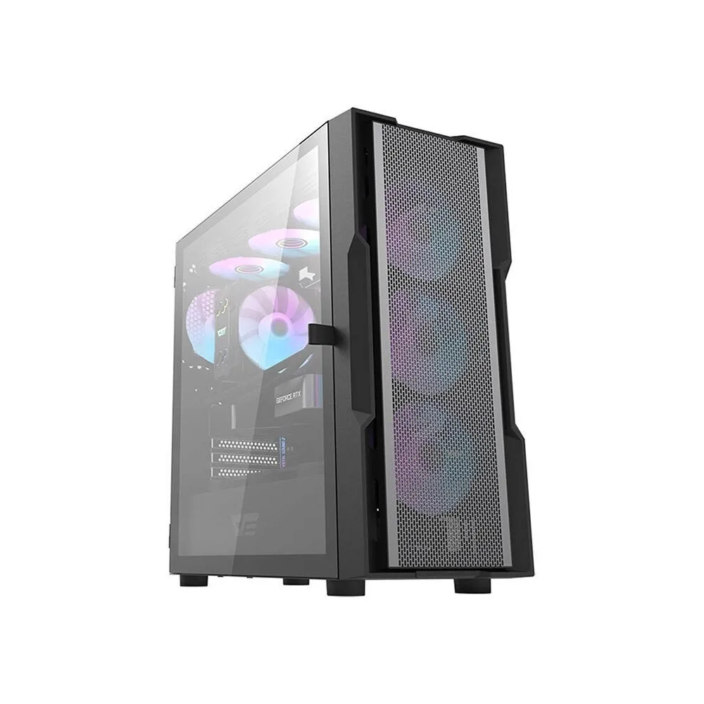 Caixa ATX DK431 + 4 Ventoinhas ARGB (Preto) - DARKFLASH