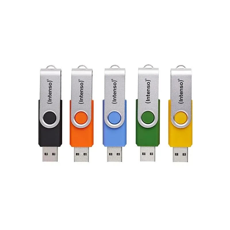 Pen Drive Pen USB Intenso Office Line 64 GB USB-A 3.2 Gen 1 Multicolor 5 unidades