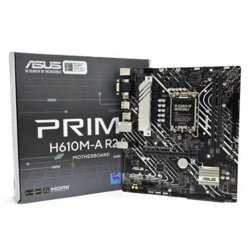 Motherboard Asus PRIME H610M-A R2.0 H610 LGA1700 DDR5 Micro-ATX PCIe 4.0 RGB