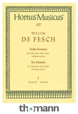 Bärenreiter Fesch Sechs Sonaten 1