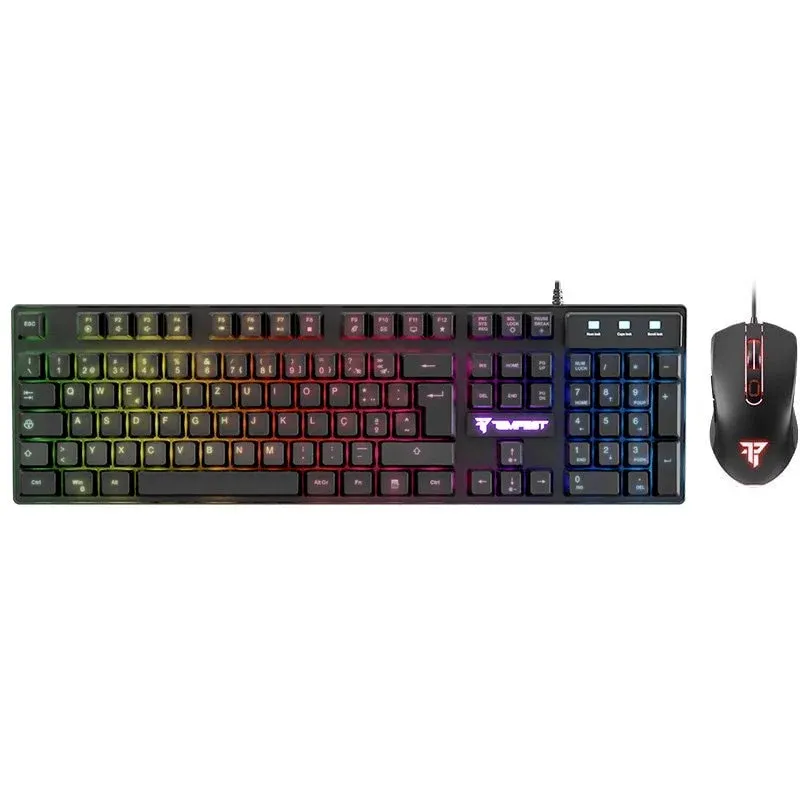 Tempest Combo 3100 RGB Teclado + Rato Gaming Preto