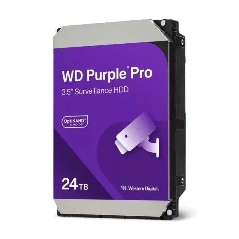 Disco Rígido Disco Duro Western Digital Purple Pro WD240PURP 24TB HDD 7200RPM 287MB/s AI