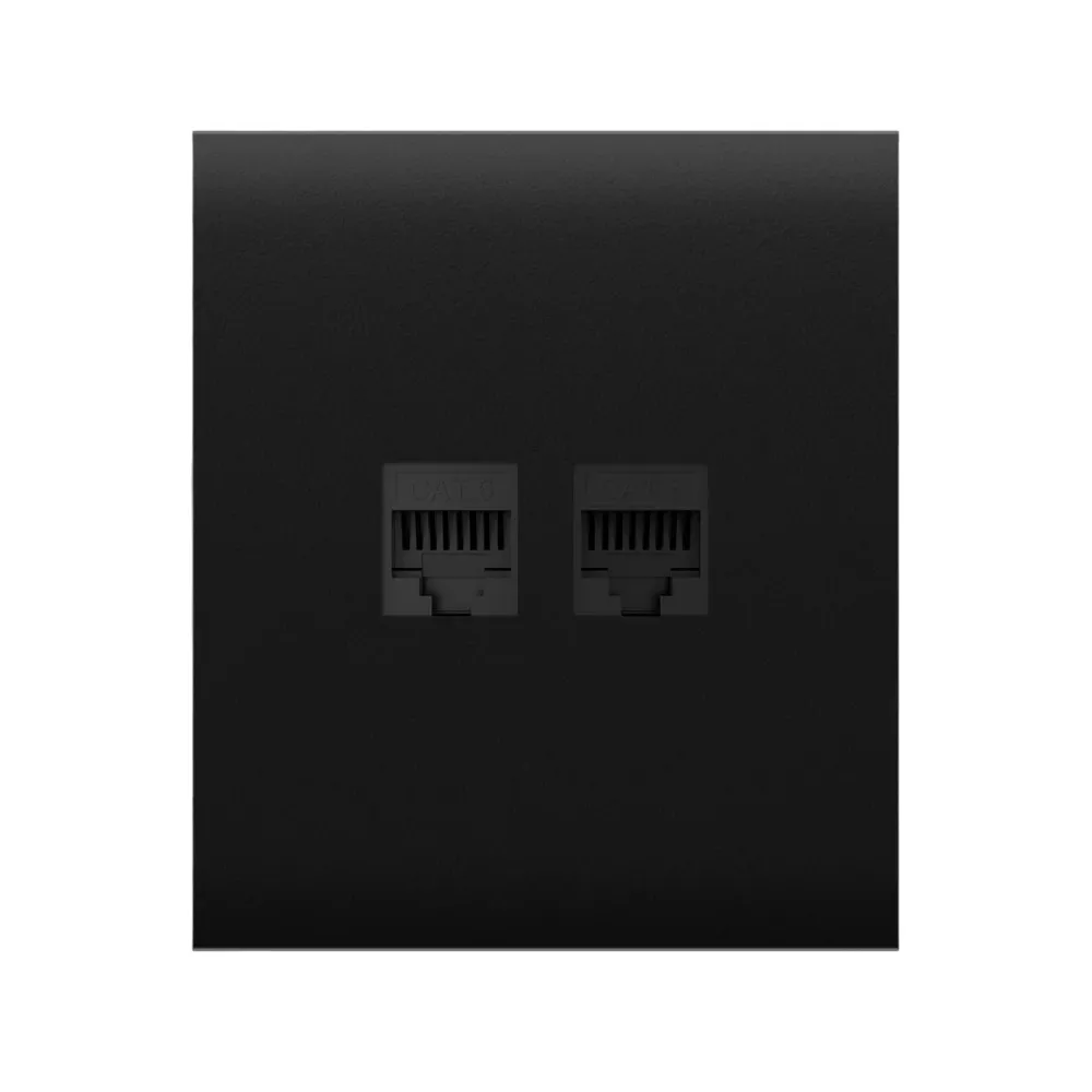Tampa Central Ethernet Ajax CenterCover Preto - AJ-CENTERCOVER-LAN-B