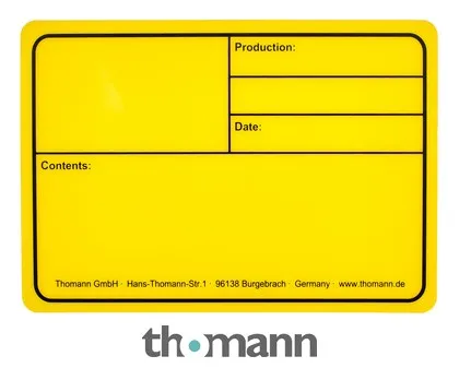 Stairville Tourlabel 177x127mm Yellow