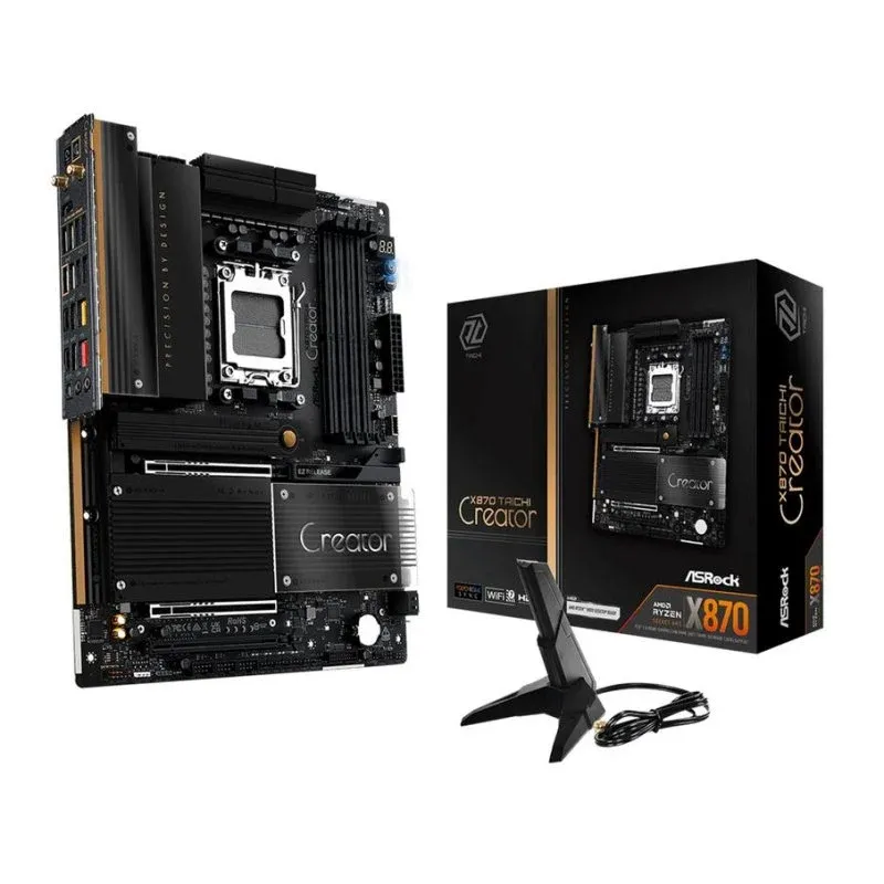 Motherboard Asrock X870 Taichi Creator X870 AM5 DDR5 ATX WiFi 7 10GbE RGB