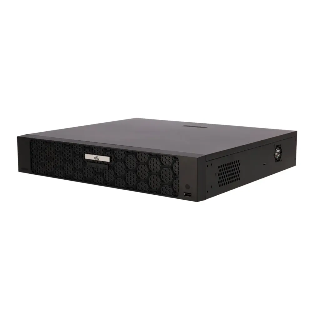 Gravador NVR Uniview 32 Canais IP 4K 16x PoE Preto - UV-NVR504-32B-P16-IQ