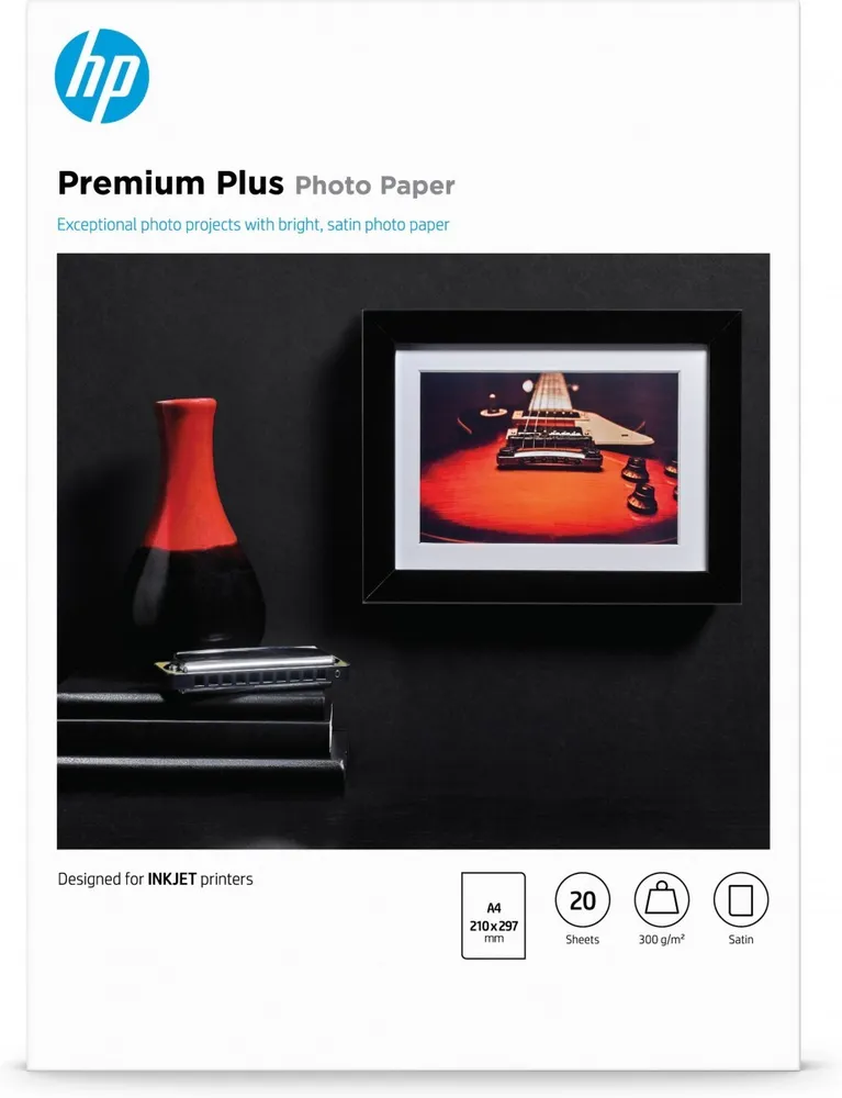 HP Premium Plus Semi-gloss Photo Paper-20 sht/A4/210 x 297 mm