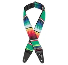 Correia Guitarra Fender Serape Strap - Green Multi 2"