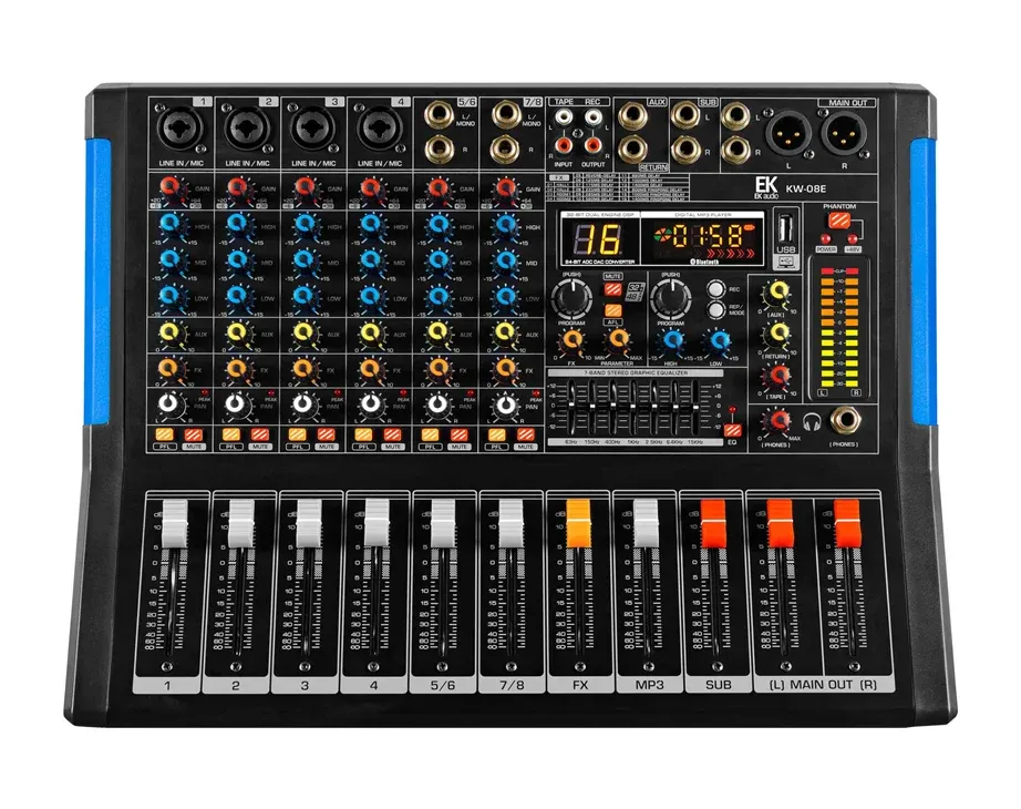 Mesa de Mistura Amplificada EK KW08E