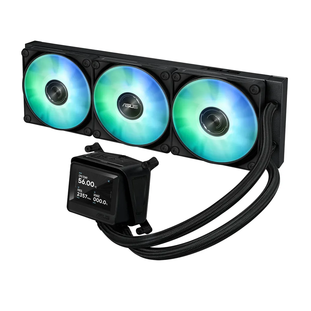 Water Cooler CPU Asus MAX Gaming LC 360 ARGB LCD All-In-One 360mm Preto