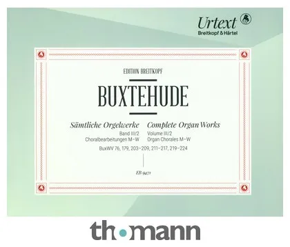Breitkopf & Härtel Buxtehude Orgelwerke Choral 2