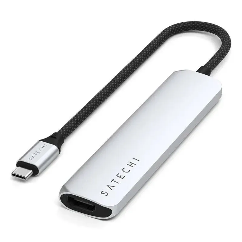 Hub Satechi 6 portas 10 Gbit/s modelo ST-P6SS com HDMI e leitor SD