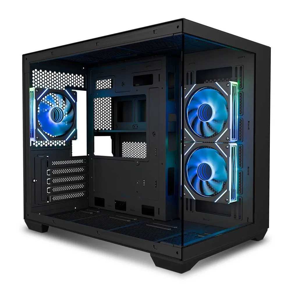 Caixa Micro-ATX Zolyd Pulsar Vidro Temperado Preta