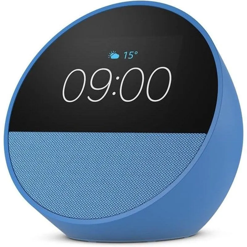 Colunas Amazon Echo Spot Azul com Alexa, ecrã tátil e 2,1W