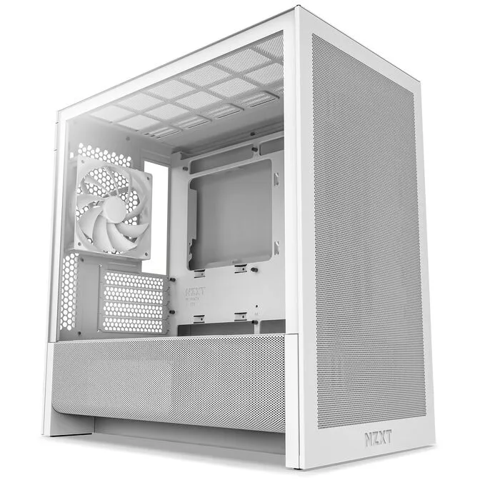 Caixa Micro-ATX NZXT H3 Flow Branca Vidro Temperado