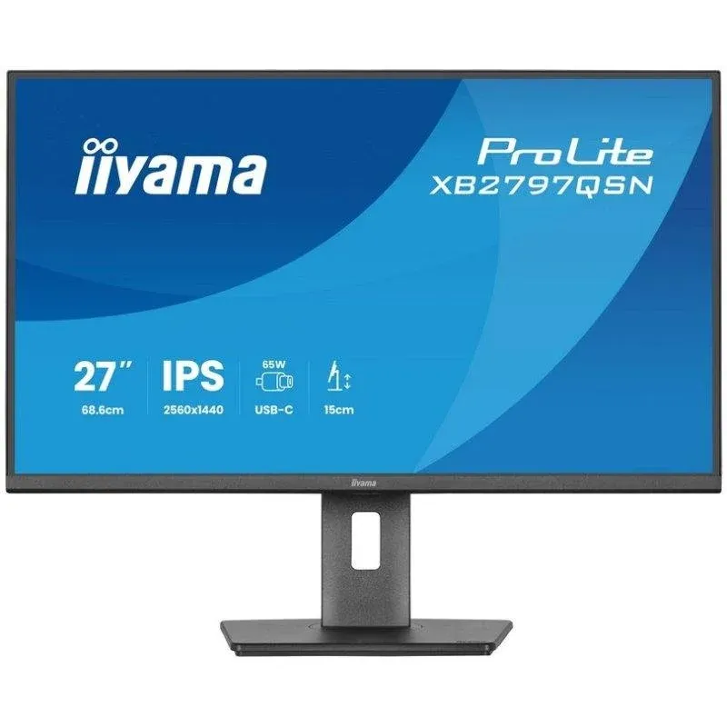 Monitor iiyama ProLite XB2797QSN-B1 27" QHD 75Hz IPS USB-C LAN 1ms