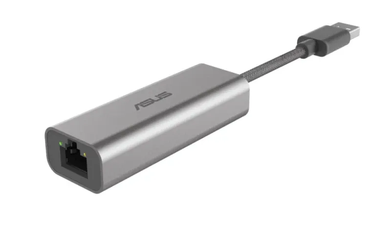 ADAPTADOR ASUS REDE USB-C2500 USB TYPE-A PARA 2.5G BASE-T ETHERNET RJ45