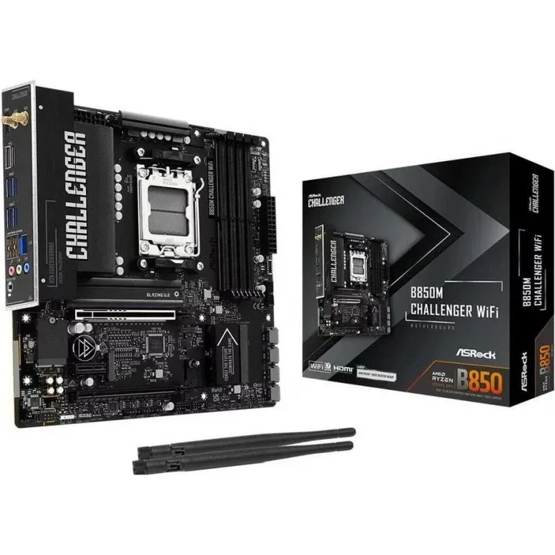 Motherboard AsRock B850M Challenger AMD B850 Socket AM5 DDR5 Micro ATX WiFi PCIe 5.0