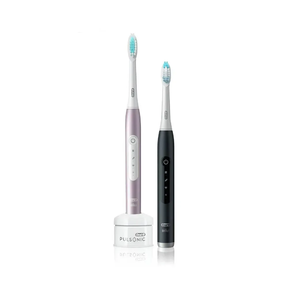 Escova de Dentes Elétrica Oral-B Pulsonic Slim Luxe 4900 Preto e Rosa