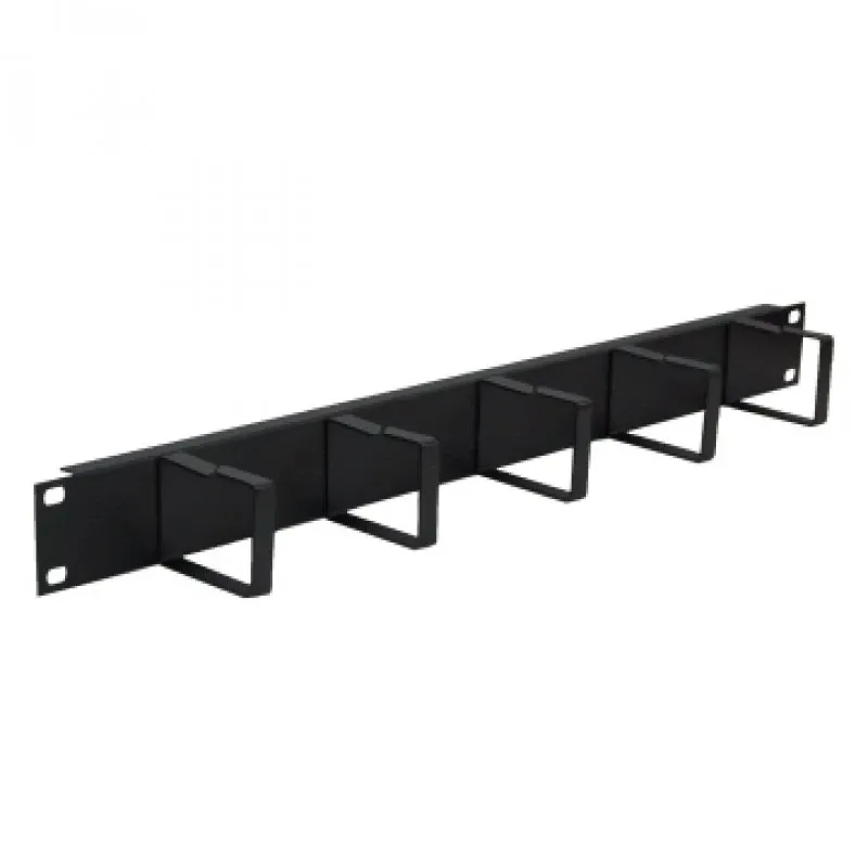 WP RACK CABLE MANAGEMENT 1U METAL BLACK RAL 9005