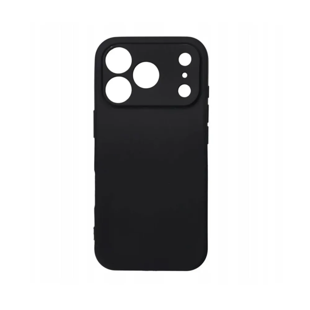 Capa de Silicone iPhone 17 Pro Max Preto