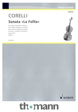 Schott Corelli La Follia Violin