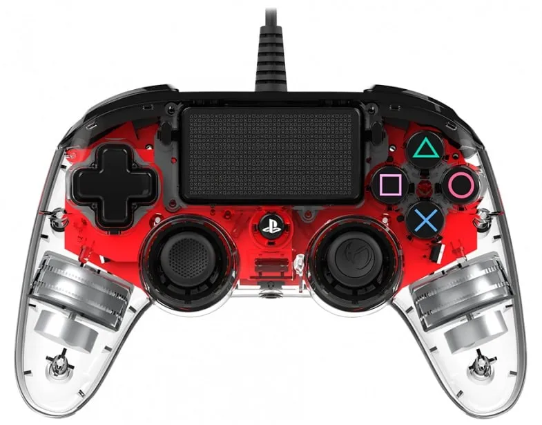 Controlador Compacto Nacon Ps4 Luzes Vermelhas