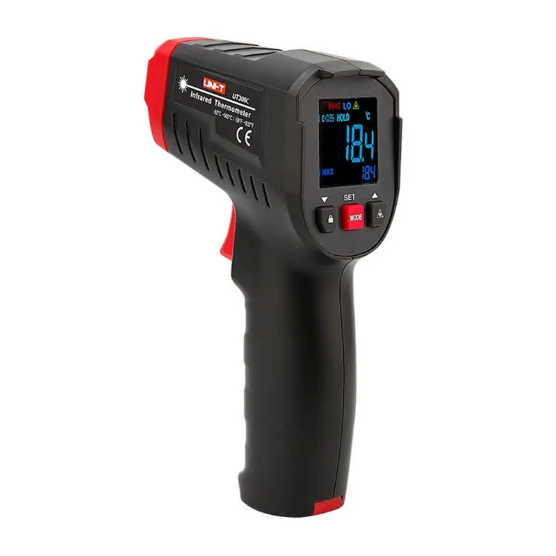 Termómetro Digital por Infra-Vermelhos (-50 ~ 500ºC) c/ Laser Circular – UNI-T