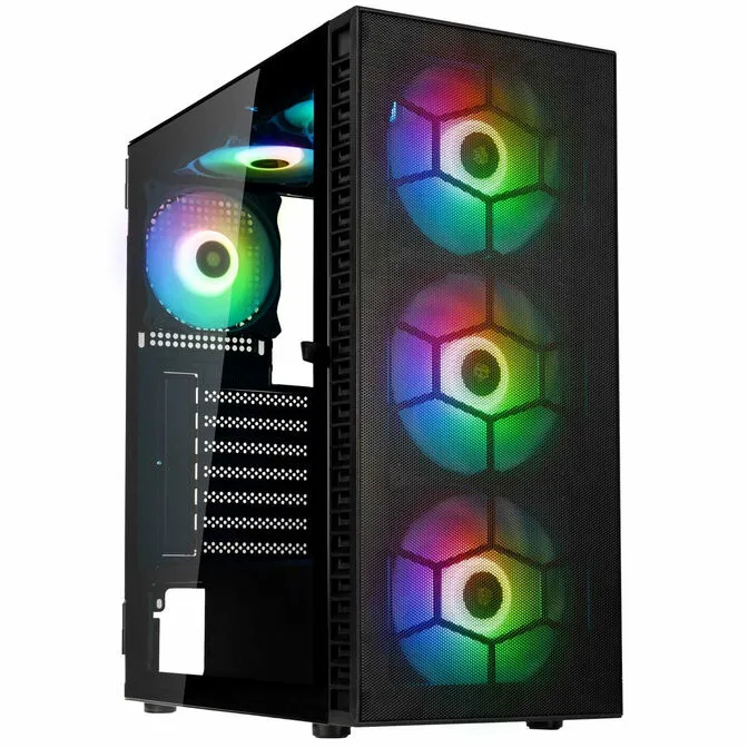 Caixa ATX Kolink Observatory HF Mesh ARGB Preto