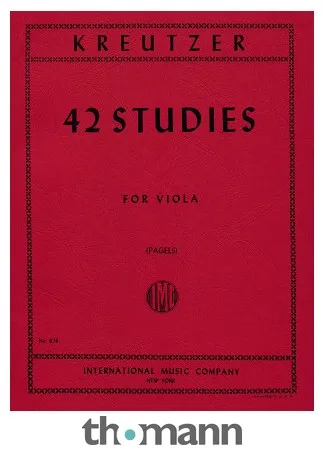 International Music Company Kreutzer 42 Studies Viola