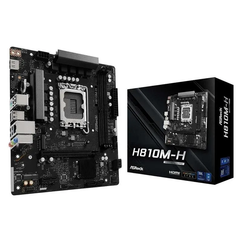 Motherboard ASRock H810M-H H810 LGA1851 DDR5 Micro-ATX PCIe 4.0