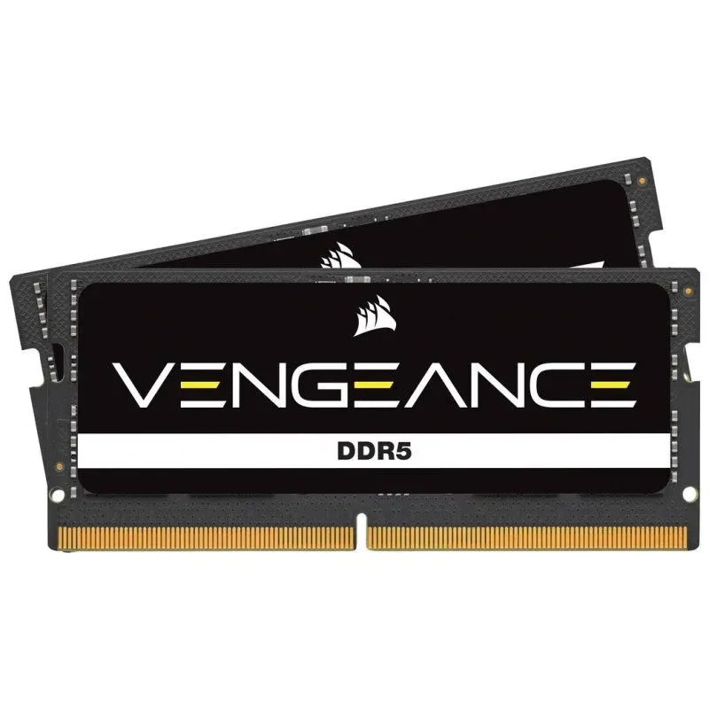 Memória RAM Corsair Vengeance CMSX64GX5M2A5200C44 64GB 2x32GB DDR5 5200MHz CL44 SO-DIMM XMP Preto