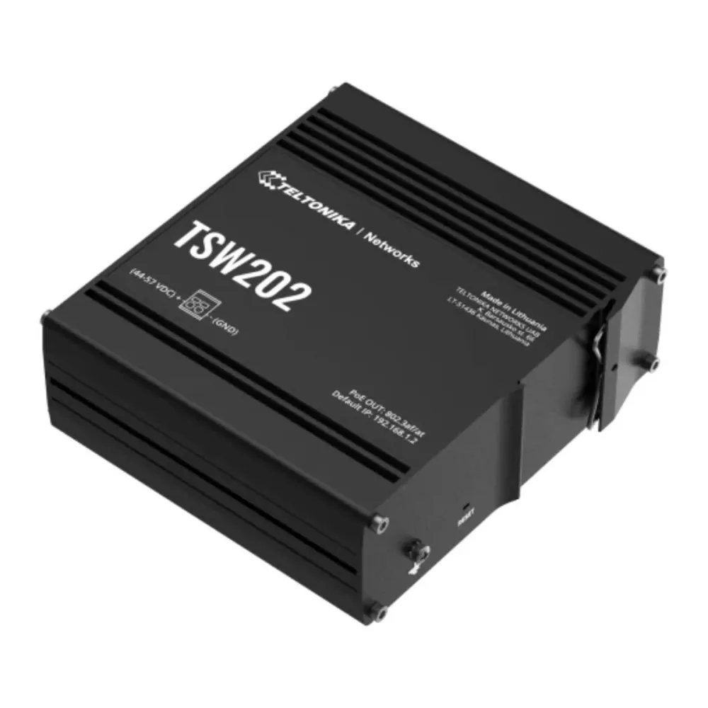 Switch Industrial Teltonika TSW202 Managed 8x RJ45 Gigabit PoE+ 2x SFP Gigabit
